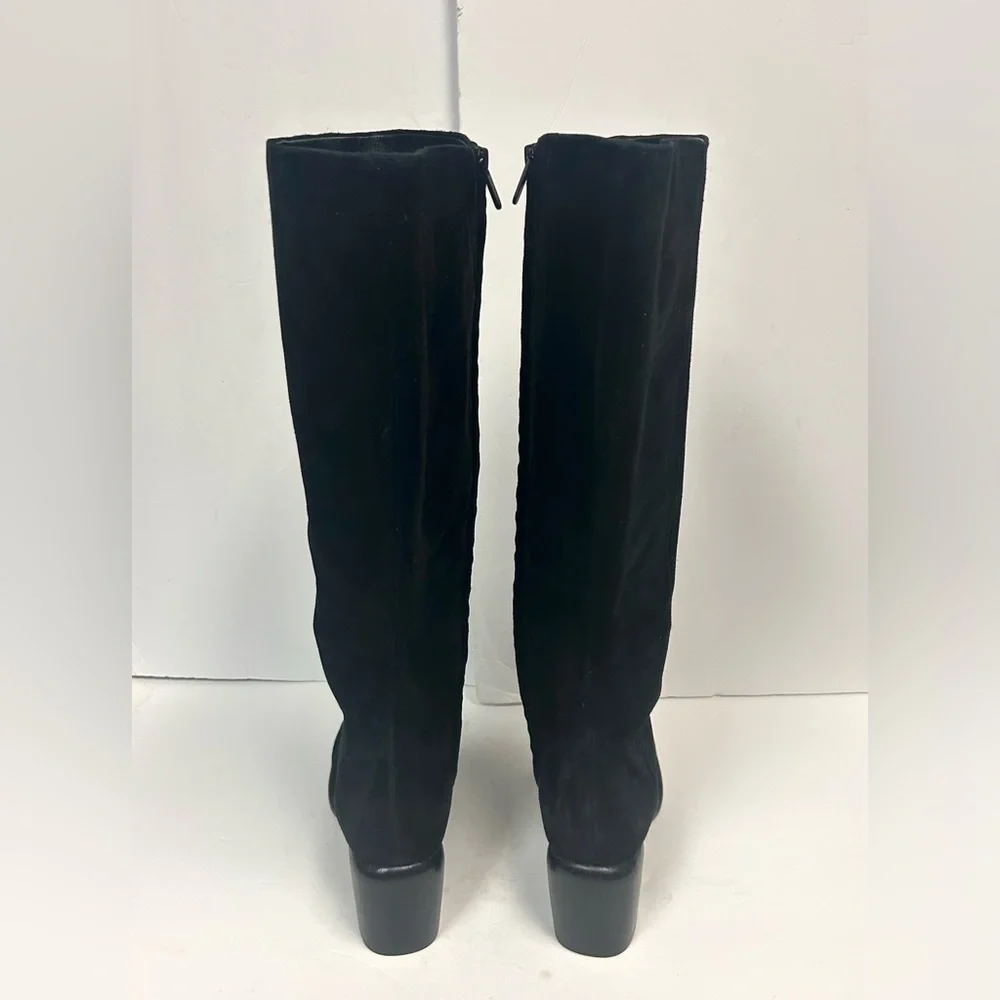 NEW Vince Boots Knee High Black Suede Women US 9.5 EU 40.5 Tall Maggie Classic - Picture 6 of 13